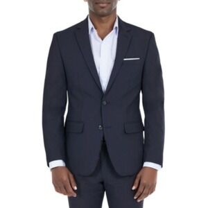 bar III‎ Sport Coat Mens 38R Navy Wool Blend Skinny Fit Suit Jacket Blazer NWT
